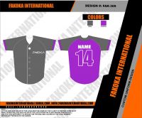 Baseball Jersey Purple Grey